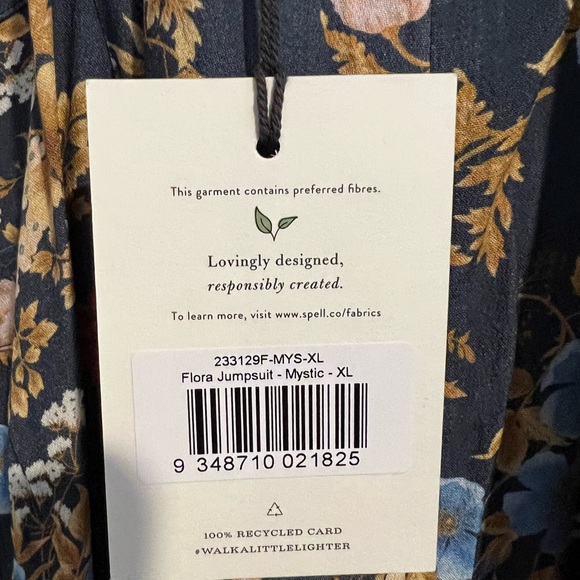 Spell Flora Jumpsuit - NWT- XL - Picture 9 of 11